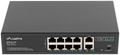 Lanberg RSFE-8P-2GE-120 switch No administrado Gigabit Ethernet (10/100/1000) Energía sobre Ethernet (PoE) 1U Negro