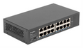 SWITCH LANBERG 16 PUERTOS GIGABIT ETHERNET RACK 10"/19"