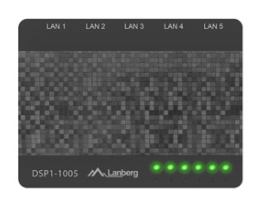 SWITCH LANBERG 5 PUERTOS GIGABIT RJ45 ETHERNET - detalle