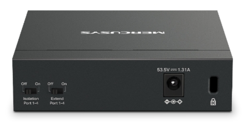 SWITCH MERCUSYS GIGABIT ETHERNET DE 5 PUERTOS POE - detalle