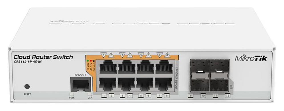 SWITCH MIKROTIK CRS112-8P-4S-IN
