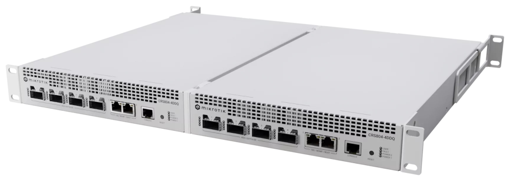 SWITCH MIKROTIK CRS804 DDQ 1U 400G - detalle