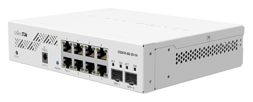 SWITCH MIKROTIK CSS610-8G-2S+IN