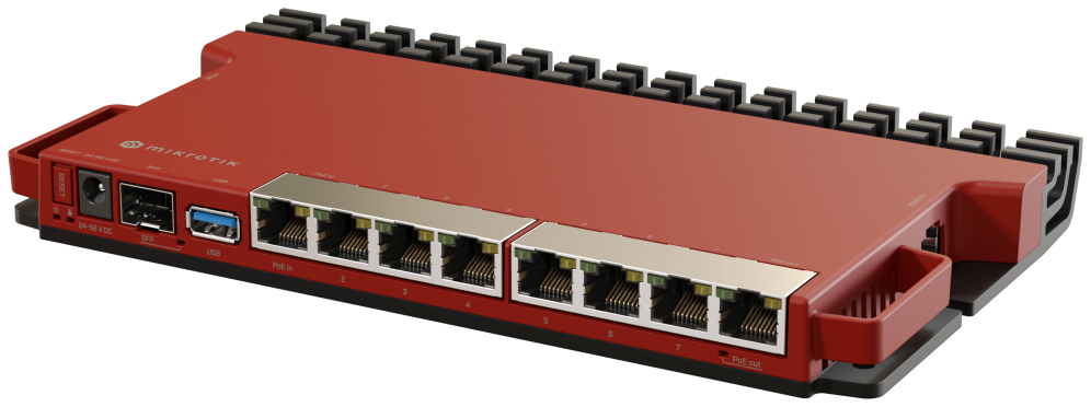 SWITCH MIKROTIK L009UIGS-RM SWITCH 8 PUERTOS GIGABIT 1 PUERTO SFP - detalle