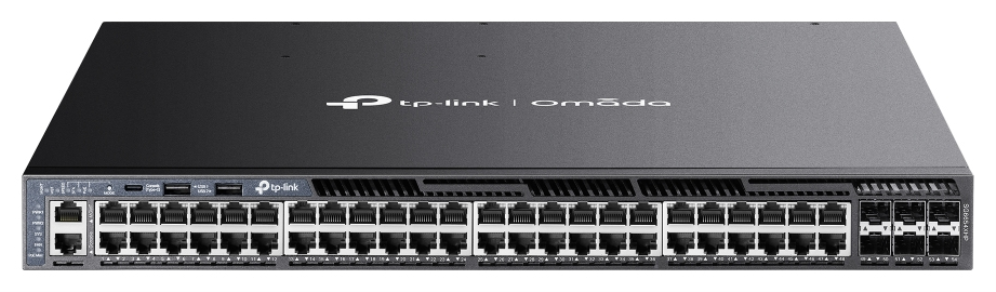 SWITCH OMADA 48-PORT GIGABIT STACKABLE L3 MANAGED POE+ WITH 6 10GE SLOTS