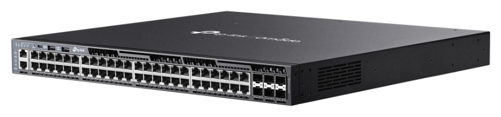 SWITCH OMADA 48-PORT GIGABIT STACKABLE L3 MANAGED POE+ WITH 6 10GE SLOTS - detalle