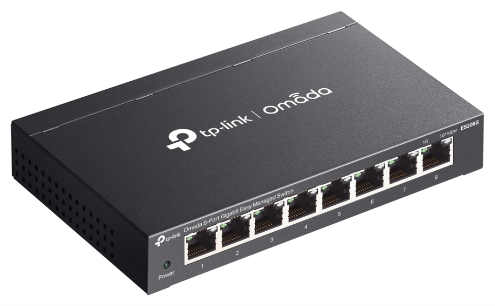 SWITCH OMADA ES208G 8 PUERTOS GESTIONADO 10/100/1000Mbps - detalle