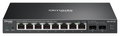 SWITCH OMADA ES210X-M2 8-PORT EASY MANAGED SWITCH WITH 2 10GE SFP+ SLOTS