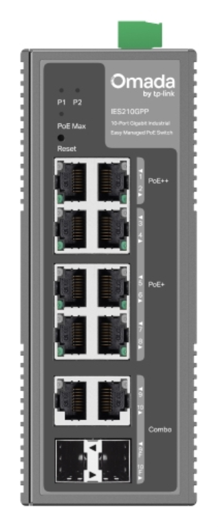 SWITCH OMADA IES210GPP 6-PORT GIGABIT 3-PORT POE+ AND 3-PORT POE++ - detalle