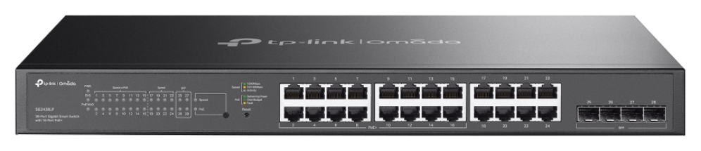 SWITCH OMADA SG2428LP 28 PUERTOS GIGABITCON 16 PUERTOS POE+
