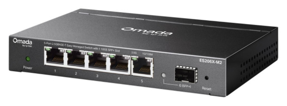 SWITCH OMADA TP-LINK ES206X-M2 5 PORT 2,5G 1 10GBE SFP+