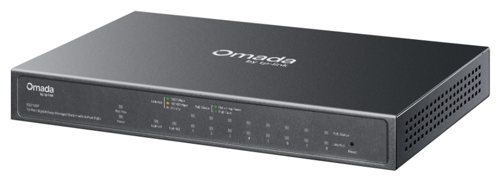 SWITCH OMADA TP-LINK ES210GP GIGA SWITCH WITH 8-PORT POE+ - detalle