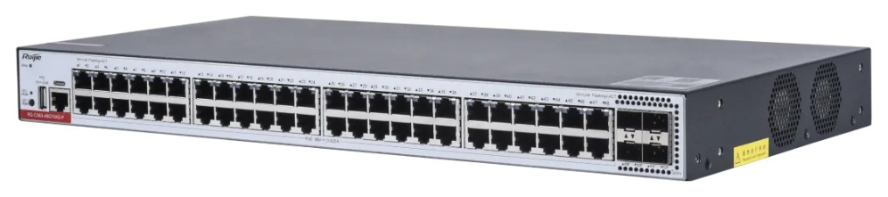 SWITCH RUIJIE MANAGED L3 48 RJ45 4 SFP PLUS POE - detalle