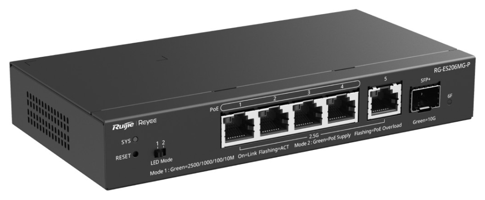 SWITCH RUIJIE POE CLOUD MANAGED CAPA 2 - detalle