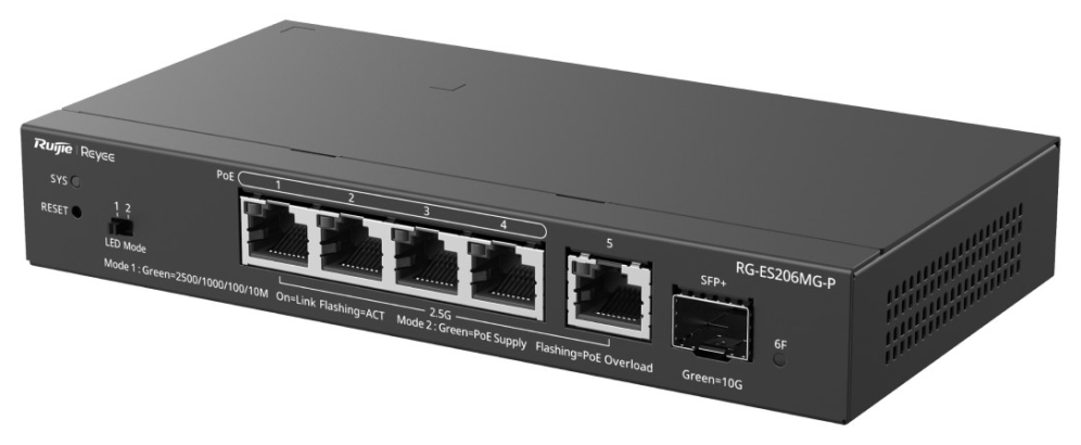 SWITCH RUIJIE POE CLOUD MANAGED CAPA 2 - detalle