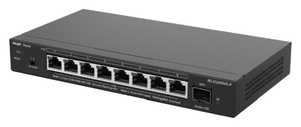 SWITCH RUIJIE POE CLOUD MANAGED CAPA 2 - detalle