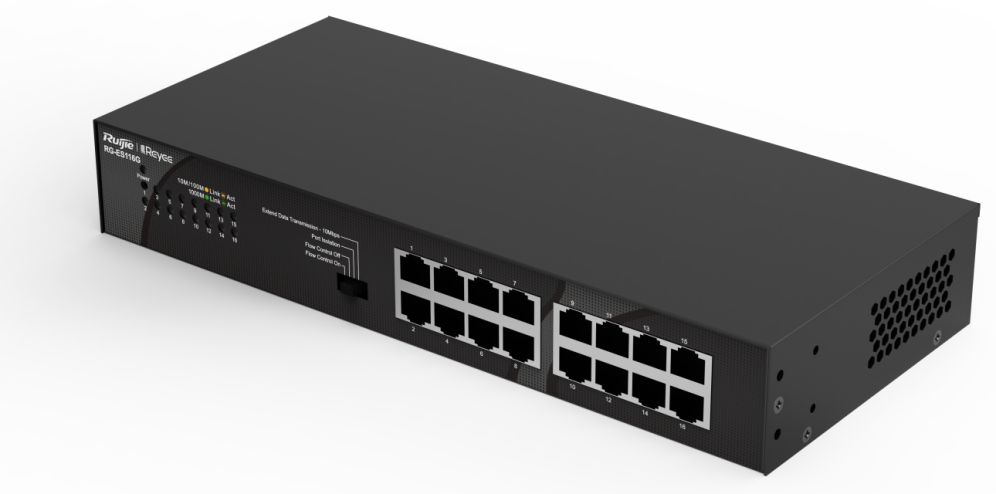SWITCH RUIJIE REYEE RG-ES116G GIGALAN 16p - detalle