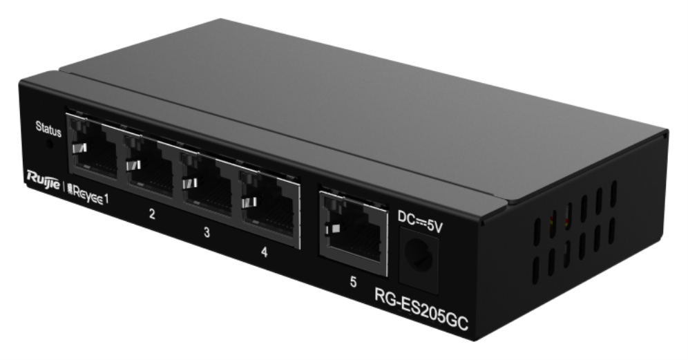 SWITCH RUIJIE REYEE RG-ES205GC V2 GIGABIT 5p CLOUD - detalle