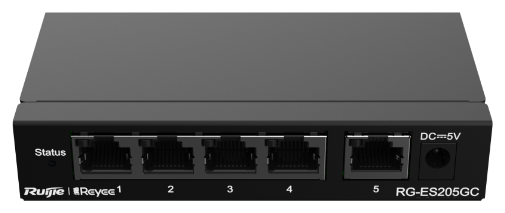 SWITCH RUIJIE REYEE RG-ES205GC V2 GIGABIT 5p CLOUD - detalle
