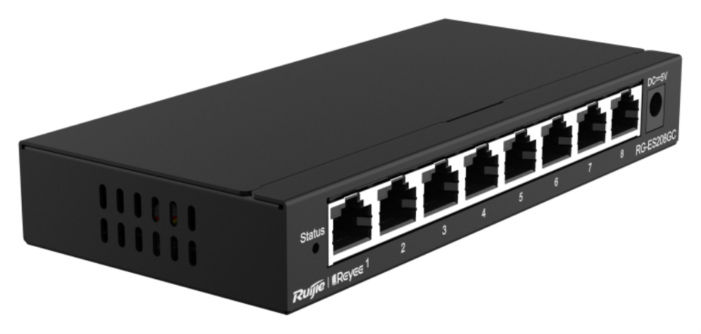 SWITCH RUIJIE REYEE RG-ES208GC GIGALAN 8p CLOUD - detalle