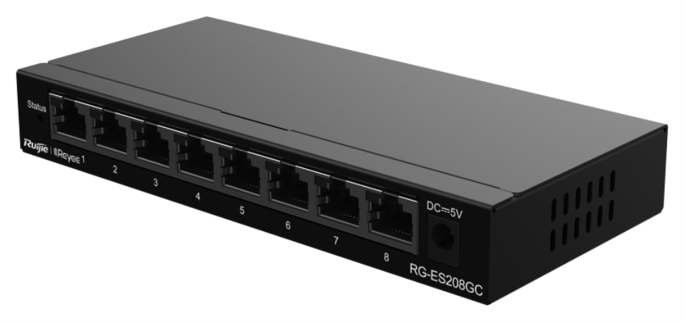SWITCH RUIJIE REYEE RG-ES208GC GIGALAN 8p CLOUD - detalle