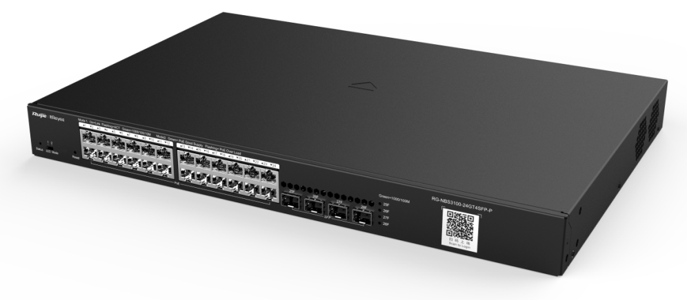 SWITCH RUIJIE REYEE RG-NBS3100-24GT4SFP-P GIGALAN 24p SFP 4p POE+ L2 GESTIONABLE - detalle