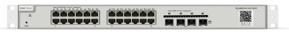 SWITCH RUIJIE REYEE RG-NBS5100-24GT4SFP GIGALAN 24p SFP 4p L3 GESTIONABLE
