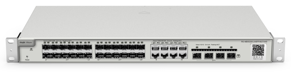 SWITCH RUIJIE REYEE RG-NBS5200-24SFP/8GT4XS GIGALAN SFP 24p SFP+ 4p GIGALA 8p L3 - detalle