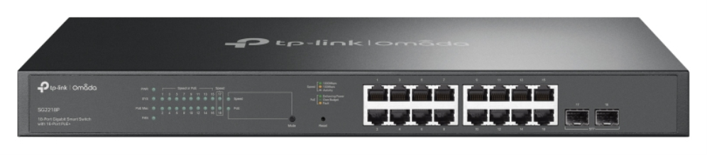 SWITCH TP-LINK 18 PORT GIGABIT SMART 16 PORT POE