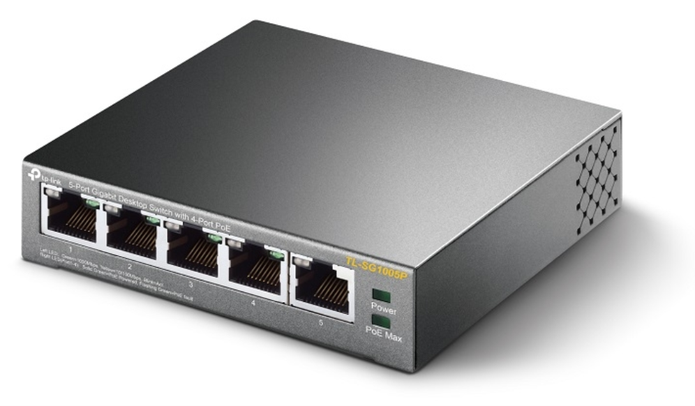 SWITCH TP-LINK 5 PORT GIGA 4 POE - detalle