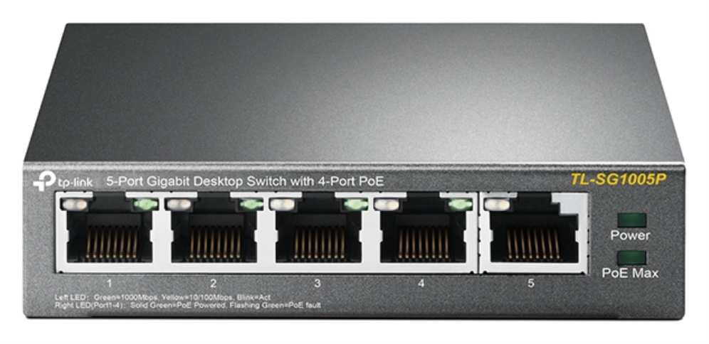 SWITCH TP-LINK 5 PORT GIGA 4 POE