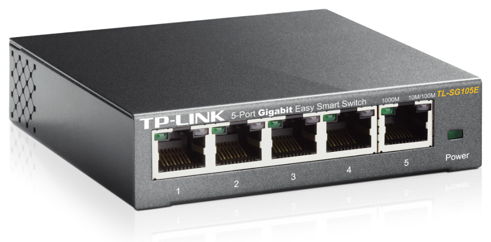 SWITCH TP-LINK 5 PORT GIGA EASY SMART - detalle