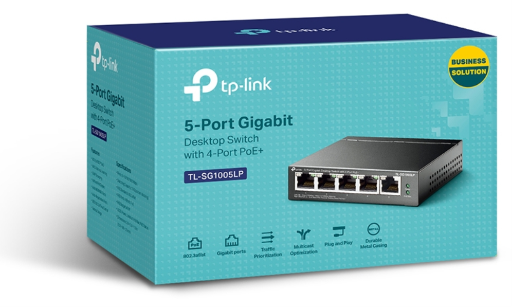SWITCH TP-LINK 5-PORT GIGABIT DESKTOP SWITCH WITH 4-PORT POE+ - detalle