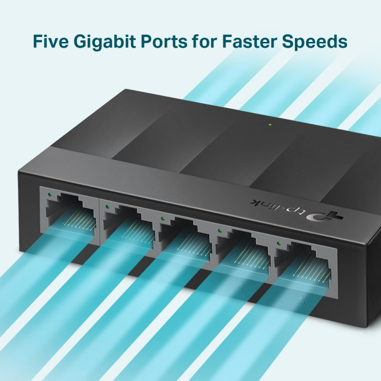 SWITCH TP-LINK 5 PORT GIGABIT DESKTOP - detalle