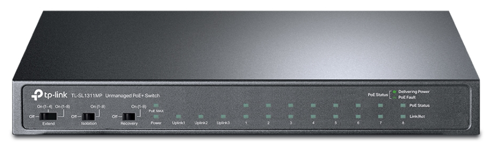 SWITCH TP-LINK 8 PORT 10/100 y 3 PORT POE+