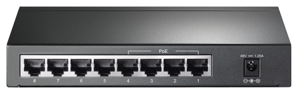 SWITCH TP-LINK 8 PORT GIGA 4 PORT POE - detalle