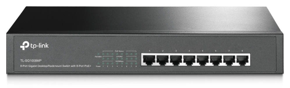 SWITCH TP-LINK 8-PORT GIGABIT SWITCH WITH 8-PORT POE+