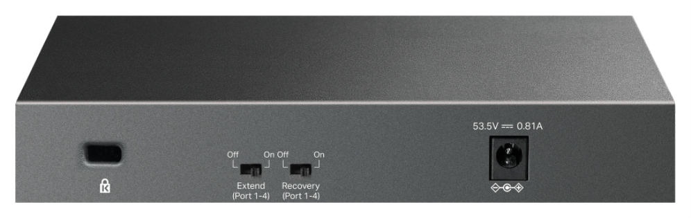 SWITCH TP-LINK LS106LP 6-PUERTOS 10/100 4-PUERTOS POE+ - detalle