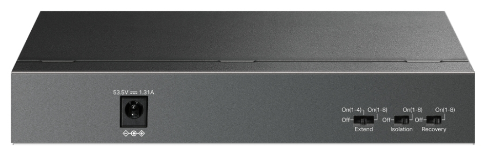 SWITCH TP-LINK LS109P 9 PUERTIOS 10/100 8 PUERTOS POE+ - detalle