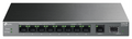 SWITCH TP-LINK LS1210GP 8 PUERTOS 10/100 CON 2 PUERTOS GIGA NO POE