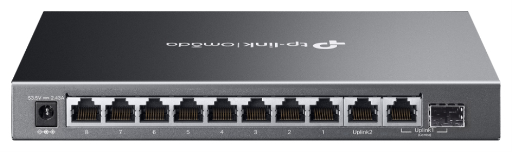 SWITCH TP-LINK OMADA ES210GMP 8-PORT GIGA POE+ 1-PORT COMBO - detalle