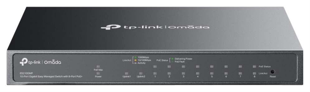 SWITCH TP-LINK OMADA ES210GMP 8-PORT GIGA POE+ 1-PORT COMBO