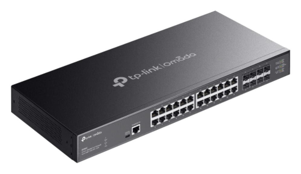 SWITCH TP LINK OMADA SX3832 24-PORT RJ45 HASTA 10GB 8-PORT SFP+ 10GB - detalle
