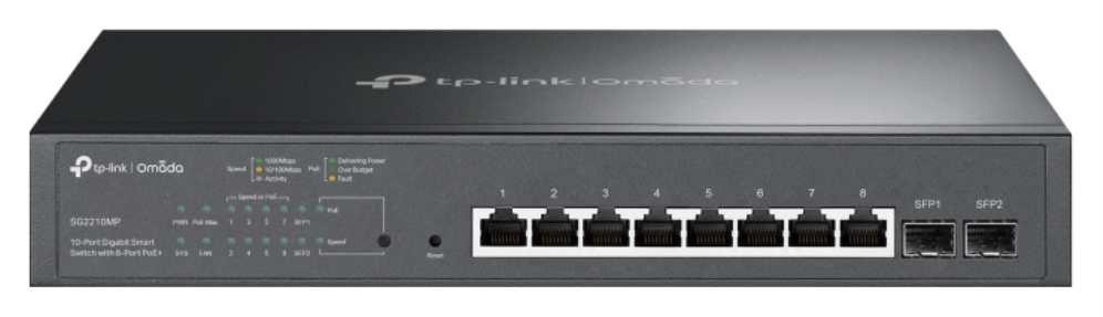 SWITCH TP LINK OMADA TL-SG2210MP / L2, 8x2,5G POE+, 2xSFP, 150W