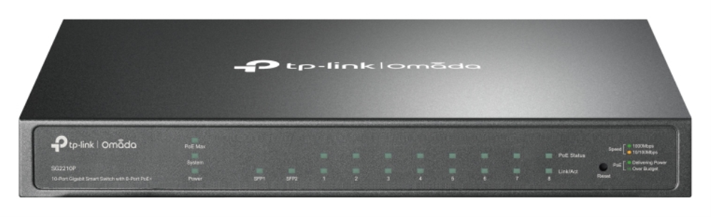 SWITCH TP LINK OMADA TL-SG2210P / L2, 8x1G, 2xSFP, 61W