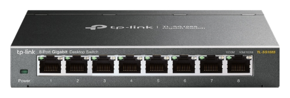 SWITCH TP-LINK TL-G108S 8 PORT GIGABIT - detalle