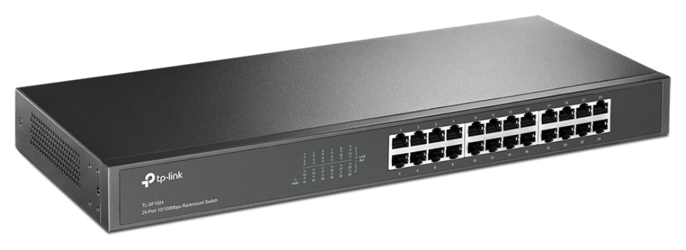 SWITCH TP-LINK TL-SF1024 24 PORT 10/100 RACK 19 - detalle