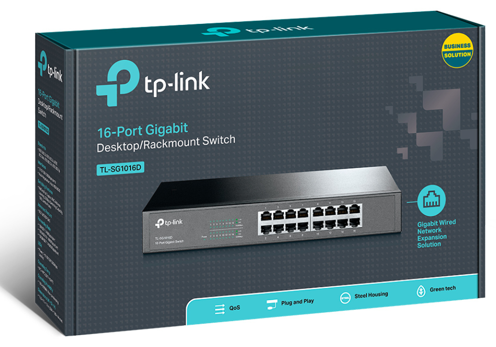 SWITCH TP LINK TL-SG1016 Desktop/ 16x1G - detalle