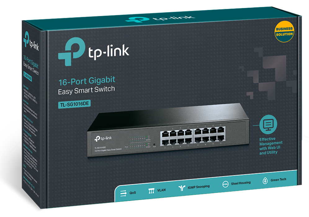 SWITCH TP LINK TL-SG1016DE / EASY SMART 16x1G - detalle