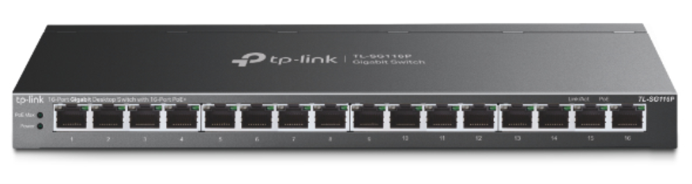 SWITCH TP-LINK TL-SG116P 16 PUERTOS POE+